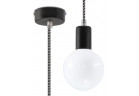 Lampa hängend Sollux Ligthing Edison, 8cm, E27 1x60W, czarno/weiß