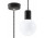 Lampa hängend Sollux Ligthing Edison, 8cm, E27 1x60W, czarno/weiß