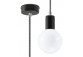 Lampa hängend Sollux Ligthing Edison, 8cm, E27 1x60W, fioletowa