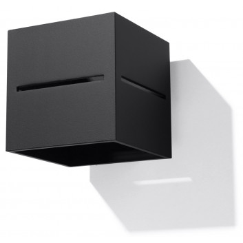 Wandleuchte Sollux Ligthing Loreto, 10x30cm, G9 1x40W, schwarz