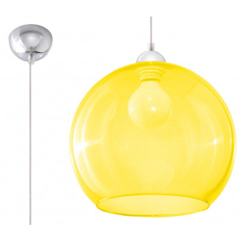 Lampa hängend Sollux Ligthing Ball, 30cm, E27 1x60W, niebieski