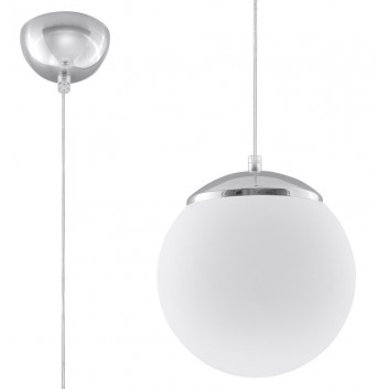 Lampa hängend Sollux Ligthing Ball, 30cm, E27 1x60W, weiß