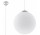 Lampa hängend Sollux Ligthing Ugo 30, 30cm, E27 1x60W, weiß