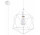 Lampa hängend Sollux Ligthing Gaspere, 25cm, E27 1x60W, weiß