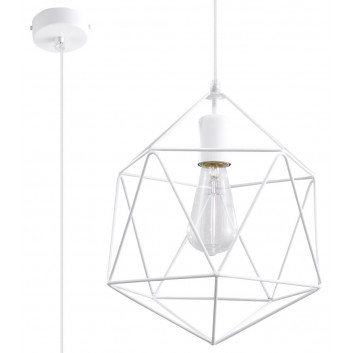 Lampa hängend Sollux Ligthing Gaspere, 25cm, E27 1x60W, miedź