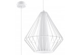 Lampa hängend Sollux Ligthing Celta, 25cm, E27 1x60W, weiß