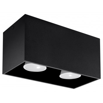 Plafon Sollux Ligthing Quad Maxi, 20cm, GU10 2x6W LED, weiß