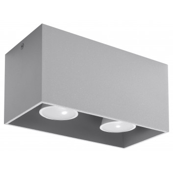 Plafon Sollux Ligthing Quad Maxi, 20cm, GU10 2x6W LED, schwarz