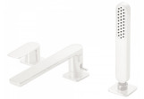 Wannenarmattur mit 3 anschlüssen Tres Loft Colors, 2 wyjścia wody, Auslauf 220mm, weiß matt