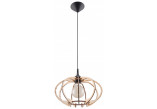 Lampa hängend Sollux Ligthing Arancia, 30cm, E27 1x60W, drewno naturalne