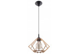 Lampa hängend Sollux Ligthing Mandarino, 35cm, E27 1x60W, drewno naturalne