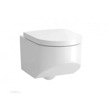 Wand-wc WC Laufen Kartell by Laufen, 54,5x37cm, bezkołnierzowa, abgerundet, weiß