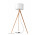 Lampa stehend Sollux Ligthing Legno 2, 70x140cm, 1xE27 60W, naturalne drewno, weiß
