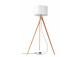 Lampa stehend Sollux Ligthing Legno 1, 35x80cm, 1xE27 60W, naturalne drewno, weiß