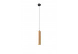 Lampa hängend Sollux Ligthing Lino 1, 8cm, GU10 1x40W, naturalne drewno