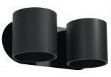 Wandleuchte Sollux Ligthing Orbis 2, 28cm, doppelt, GU9 2x40W, schwarz