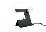 Lampa biurkowa Sollux Ligthing Incline, 25cm, E27 1x60W, schwarz