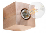 Plafon Sollux Ligthing Abel, 10cm, quadratisch, E27 1x60W, naturalne drewno