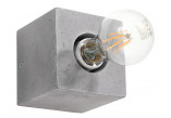 Plafon Sollux Ligthing Abel, 10cm, quadratisch, beton, E27 1x60W, szary