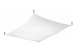 Plafon Sollux Ligthing Luna 2, 105x105cm, G13 4x18 W, weiß/Chrom