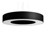 Żyrandol Sollux Ligthing Saturno 50 Slim, rund, 50x50cm, E27 5x60W, schwarz/weiß