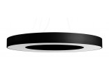 Żyrandol Sollux Ligthing Saturno 90 Slim, rund, 90x90cm, E27 8x60W, schwarz/weiß