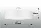 Plafon Sollux Ligthing Skala 30, rund, 36x36cm, E27 3x60W, weiß