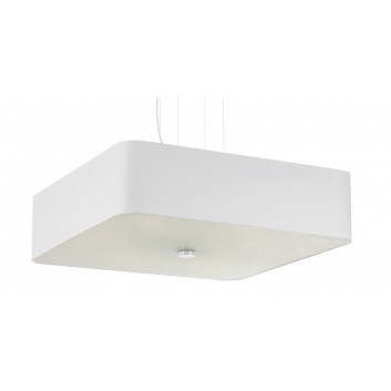 Żyrandol Sollux Ligthing Lokko 1, quadratisch, 45x45cm, E27 5x60W, weiß