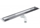 Pełny Set odpływu prysznicowego Wiper New Premium, 500mm, wzór Tivano, Finish poler