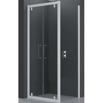 Drzwi prysznicowe Novellini Rose Rosse B 66-72 cm dwuskrzydłowe do ścianki lub wnęki- sanitbuy.pl