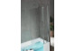 Parawan nawannowy Iris Comby 2 80x150 cm, Version links, profil Chrom, Glas transparent mocowany do ściany (2 elementy) + Fixe 70
