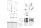 Tür Dusch- für die Nische Radaway Espera DWJ 100, links, Schiebe-, Glas transparent, 1000x2000mm, profil Chrom