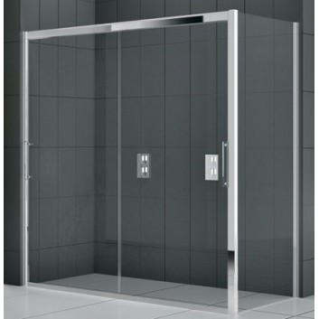 Drzwi prysznicowe Novellini Rose Rosse 2M 146-152 cm dwuczęściowe przesuwne do ścianki lub wnęki- sanitbuy.pl