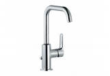 Waschtischarmatur Kludi Objekta, stehend, Höhe 280mm, Auslauf 155mm, Set Ablauf-, Chrom