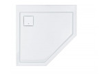 Duschwanne fünfeck Sanplast SpaceLine, 90x90cm, Acryl-, weiß