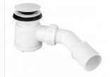 Ablaufgarnitur für duschwanne McAlpine, 90mm, czyszczenie od góry, klik-klak, weiß