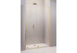 Tür Schiebe- walk-in Radaway Furo Gold, links, mit Wand, 160x200cm, Glas transparent, profil golden