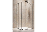 Tür Dusch- links Radaway Furo Black KDD 110, Schiebe-, 1100x2000mm, Glas transparent, profil schwarz