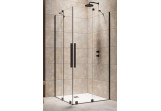 Tür Dusch- rechts Radaway Furo Black KDD 110, Schiebe-, 1100x2000mm, Glas transparent, profil schwarz