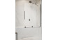 Parawan nawannowy Radaway Furo Gold PND II, prawy, Glas transparent, 100x150cm, przesuwny, golden profil