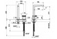 Waschtischarmatur Gessi Anello, stehend, Höhe 318mm, Auslauf 174mm, ohne Stöpsel, Chrom