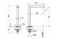 Auslauf Waschtisch- Gessi Anello, stehend, Höhe 162mm, zasięg 144mm, Chrom