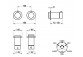 Thermostatisch Armatur Brause- Gessi Anello, Unterputz, mit 2-Anschlüssen, 2 wyjścia wody, Chrom