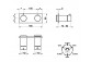 Thermostatisch Armatur Brause- Gessi Anello, Unterputz, 2 wyjścia wody, Chrom
