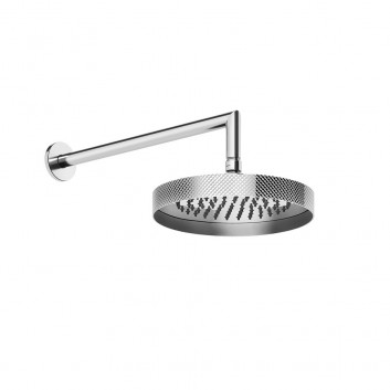 Kopfbrause Gessi Anello, rund, 218mm, regulowana, mit Arm ściennym 343mm, Chrom