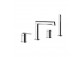 Wannenarmatur mit 4 anschlüssen Gessi Anello, stehend, 2 wyjścia wody, Dusch-Set, Chrom