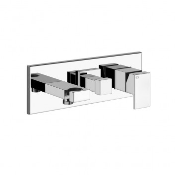 Armatur Brause- Gessi Rettangolo Shower, Unterputz, 2 wyjścia wody, Umschalter wciskany, Chrom