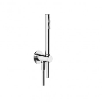 Dusch-set Gessi Anello, Handbrause 1-Funktions- mit Schlauch 150cm i przyłączem, Chrom