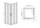 Quadratisch Duschkabine Sanplast TX KN/TX5b-80-S, Eck-, 80x80cm, Glas transparent, weißes Profil