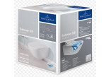 Combi-Pack Villeroy&Boch Subway 3.0 Becken wc 56x37cm, bez kołnierza mit WC-Sitz mit Softclosing, Weiss Alpin, mit Schicht CeramicPlus